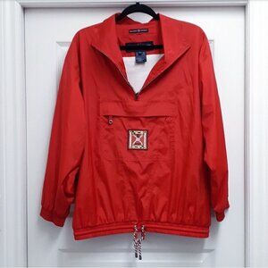 rare VINTAGE ESCADA SPORT RED WINDBREAKER